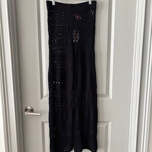 NWT SOLID & STRIPED Black Crochet Pants
